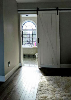 White Z BArn Door