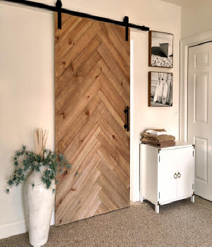 chevron barn door