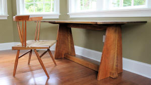 mid century desk & chair